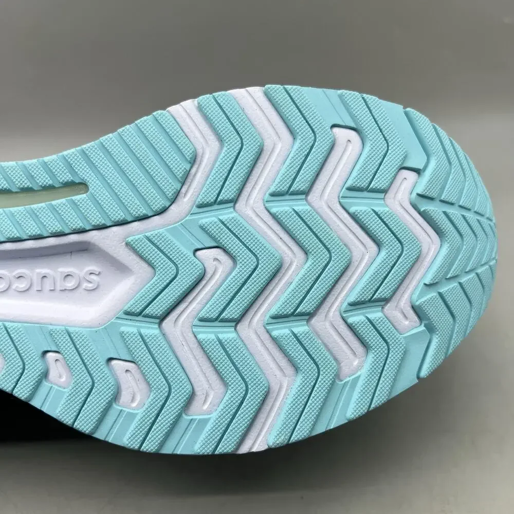 Saucony Guide 13 Running Shoes Women Size 10.5 Wide Blue Mesh Comfort Sneakers